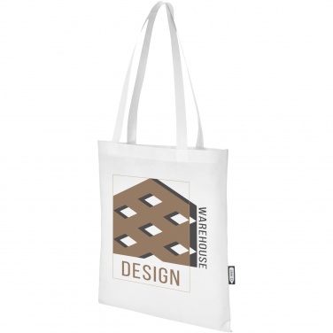 Logo trade promotional products image of: Zeus GRS recycled non-woven convention tote bag 6L